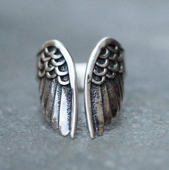 Vintage Angel Wings Ring