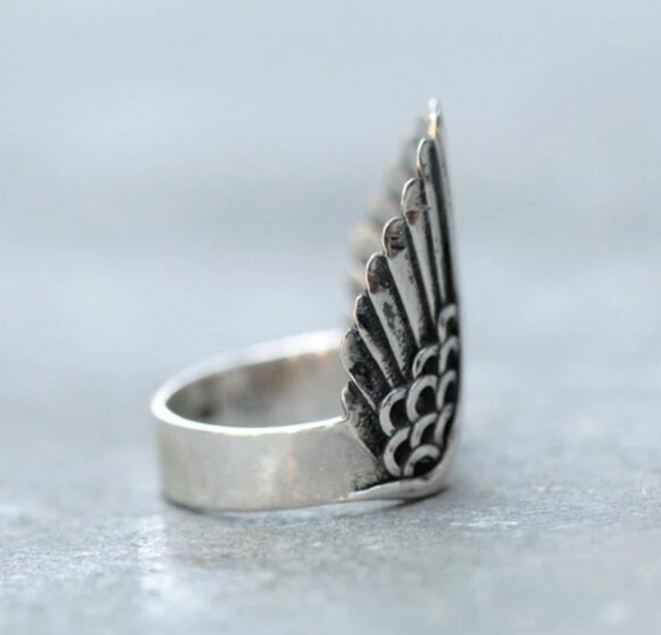 Vintage Angel Wings Ring