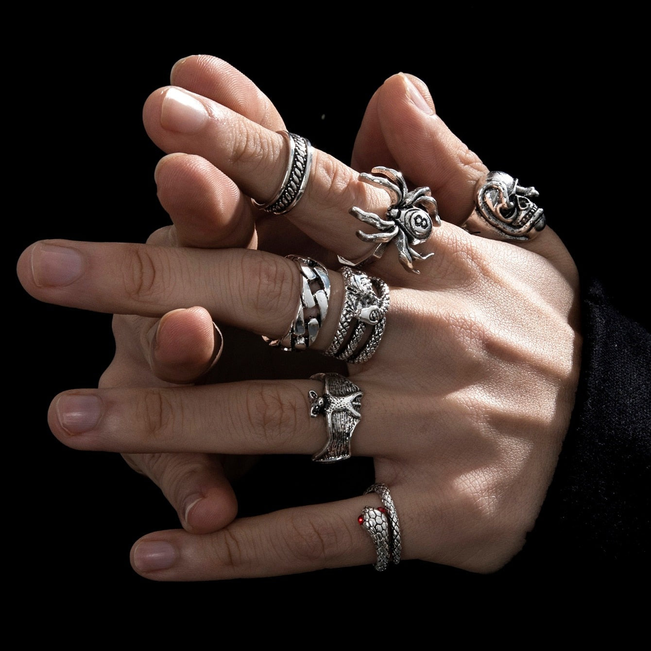 Stainless 6Pcs Rings